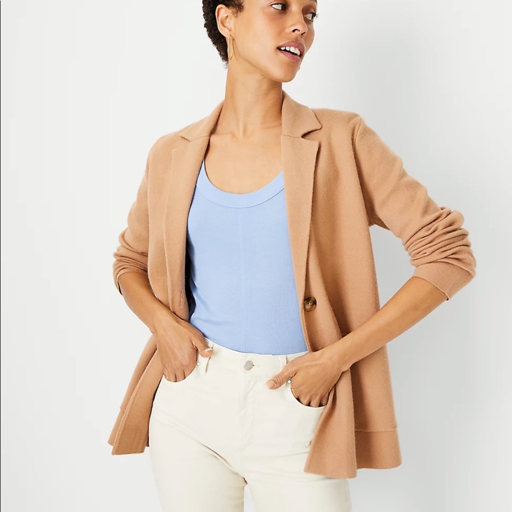 Ann Taylor sweater blazer